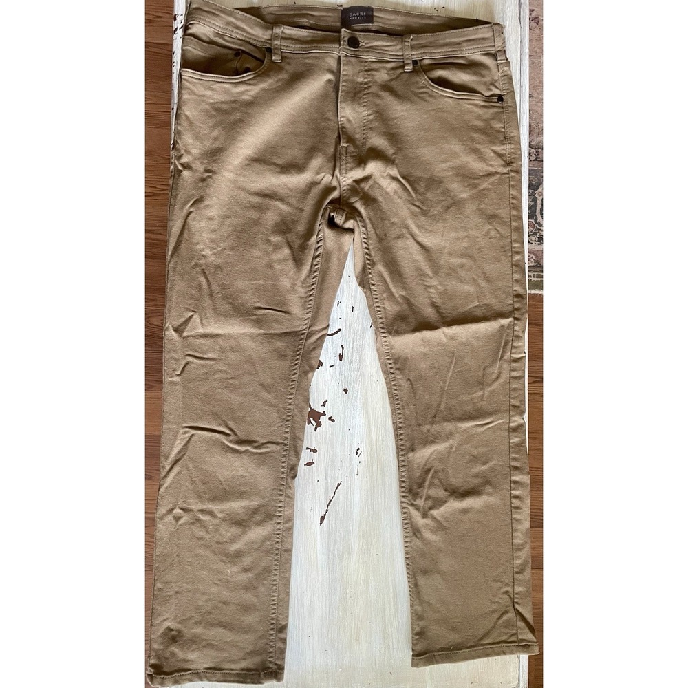 Jachs‎ New York Men's Khaki Straight Fit Pants, Mid-Rise, Size 38x29